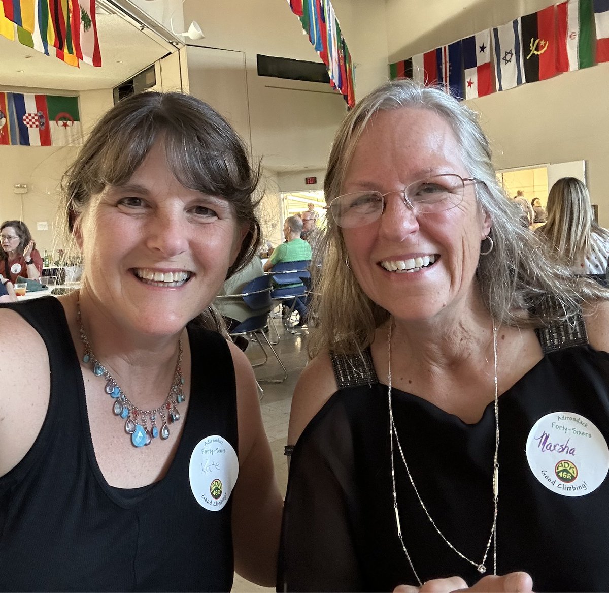 I became an Adirondack 46er when I summited Whiteface Mountain, all muddy and sweaty, last September, but last night's annual meeting of the group made it official! It was so much fun to celebrate with my friend & hiking partner Marsha Trombly!