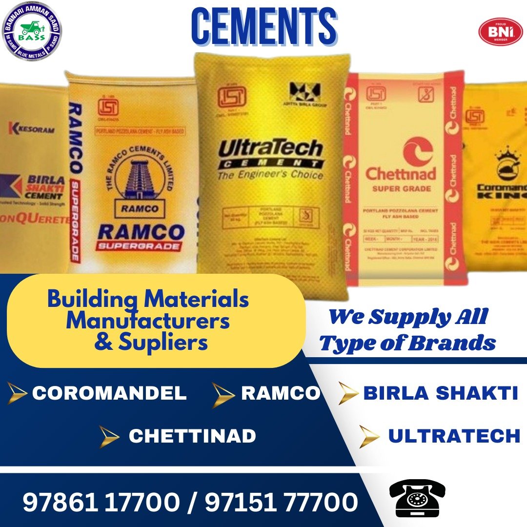 We deal coramandal and raasigold .For more detail contact me or what'sapp me 9843150502 #msand #psand #bluemetal #buildingmaterials #20mmjally #40mmmetal #6mmchips #bricks #cement #gravel #bolder #coimbatorediaries #Coimbatore