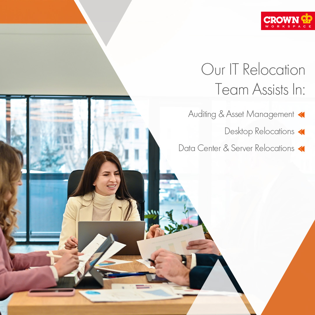 CrownWorkspace's tweet image. We handle everything from pre-move audits to data centre relocations, ensuring a smooth transition with secure practices and responsible disposal of old equipment. Move with confidence. To know more, visit: crownworkspace.com/in/services/it…​
​
#CWSIndia #ITRelocation #SeamlessRelocation