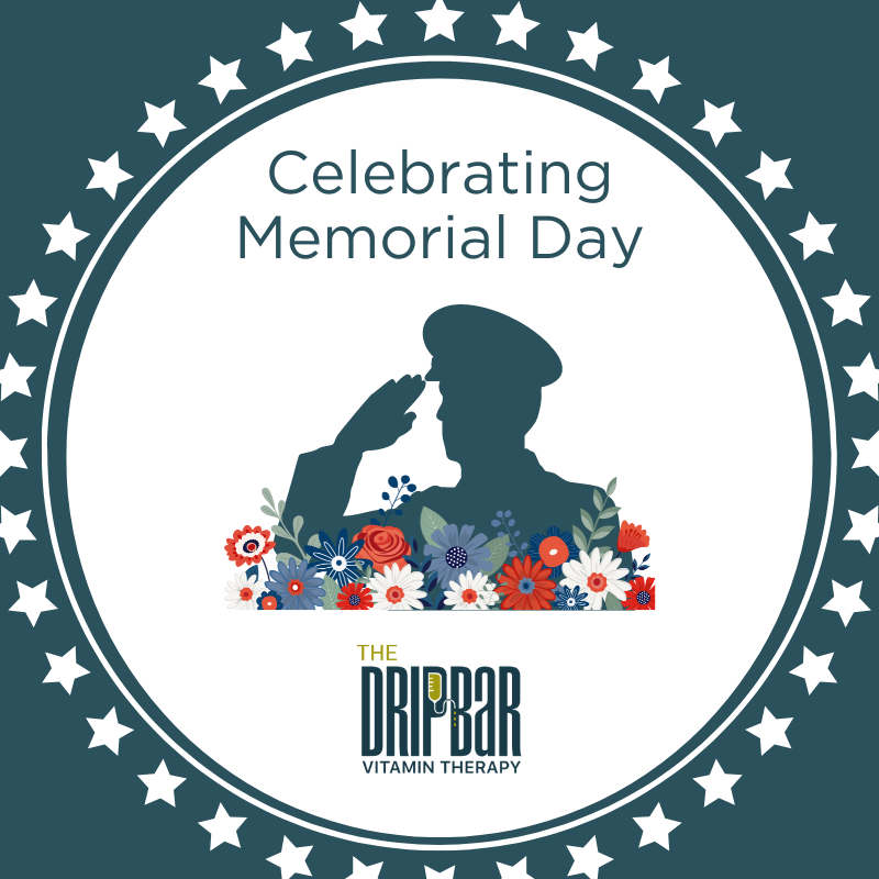 Land of the free because of the brave. Happy Memorial Day from The DRIPBaR family to yours. 
#MemorialDay #TheDRIPBaR