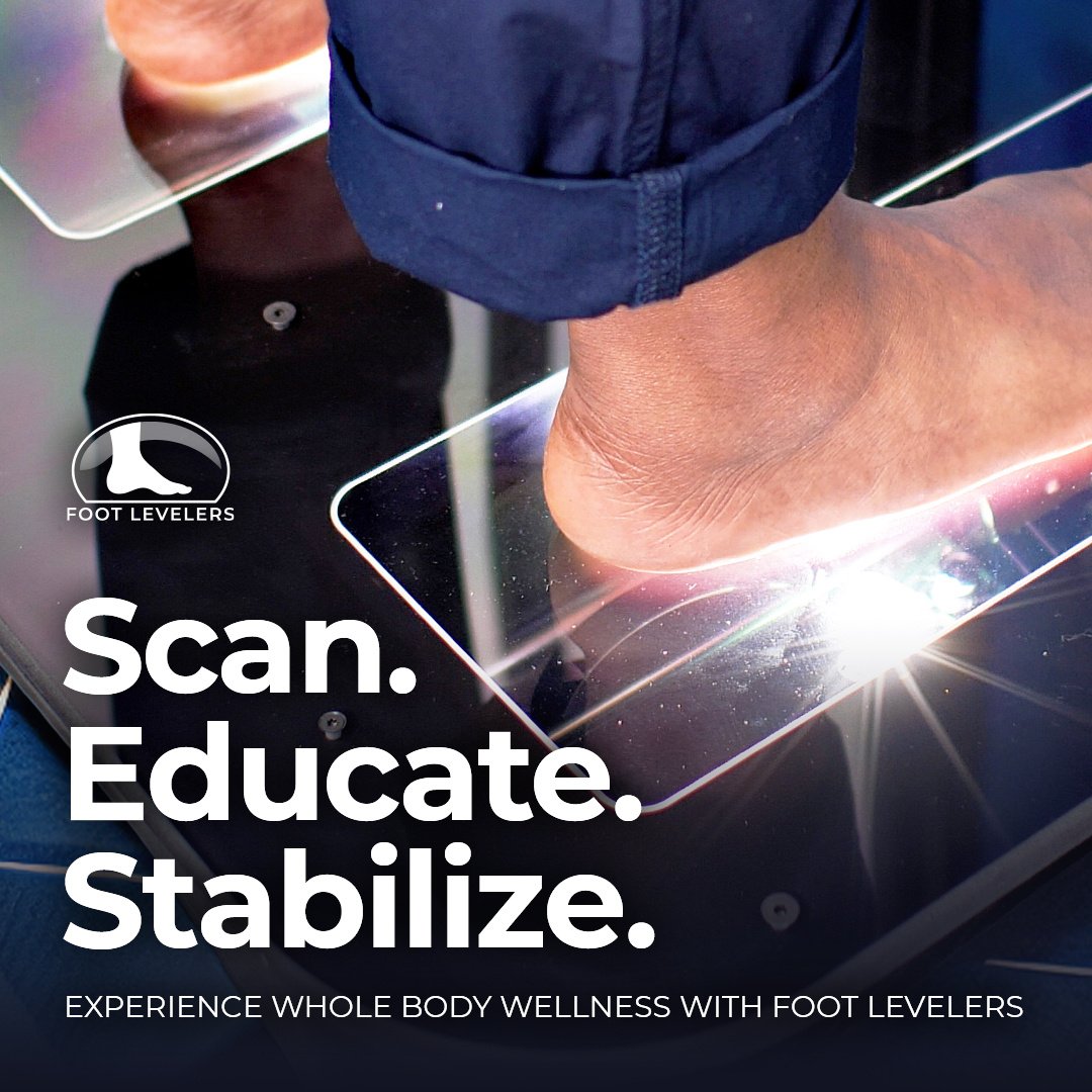 Discover whole-body support with Foot Levelers custom flexible orthotics. Get your feet scanned today and experience the full-body stability of 3 Arch Advantage® technology, tailored to your unique postural needs! 

#FootLevelers #CustomOrthotics #HealthyFeet #PostureSupport