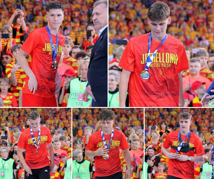 AkademiaJagi's tweet photo. 🟡🔴 Nasi absolwenci, którzy mieli wkład w historyczne mistrzostwo Polski @Jagiellonia1920.🥇 Gratulujemy złotych medali! #Lewicki #Matysik #Rybak #Wojdakowski #Toporkiewicz https://t.co/1p5KDRNst0