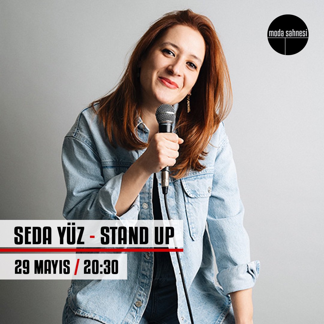 Seda Yüz Stand Up
29 Mayıs, 20.30
@sedaayuz 

Bilet almak için🔻
biletinial.com/tr-tr/tiyatro/…

#sedayüz #standup #modasahnesi