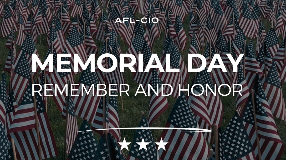 On Memorial Day, we remember and honor those who made the ultimate sacrifice in service to our country.