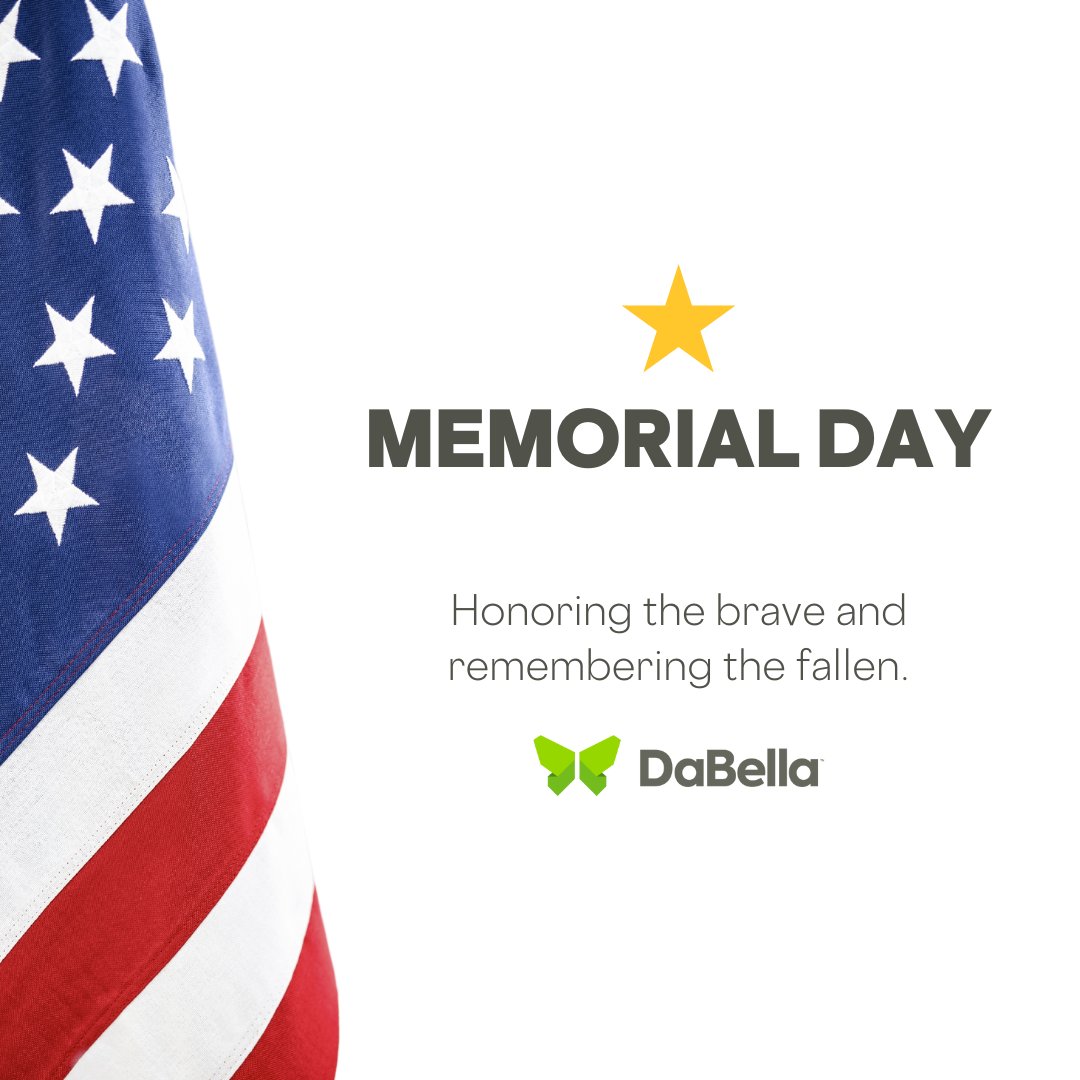 Land of the free because of the brave. 🇺🇸 
•
•
•
#dabella #qualitybeginsathome #memorialday #military