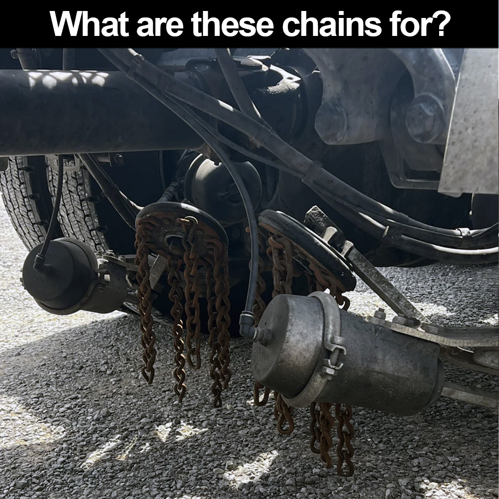 Alright super truckers, who knows what these chains are for and how they're used? Have you ever used them?

❗ Are you looking for a great OTR job with a stable company with a proven track record? hmdjobs.com/fb

#HMDmeme #truckingjobs #truckingcompany #hmdtrucking