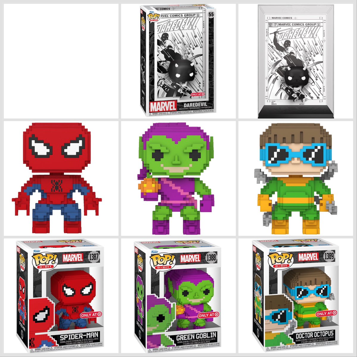 Preorder Now: Target exclusive Daredevil, Spider-Man, Green Goblin, & Doctor Octopus! #Ad #Marvel . General - goto.target.com/P0d2Rz #Daredevil - goto.target.com/vNJYKA #SpiderMan - goto.target.com/R5M7r7 #GreenGoblin - goto.target.com/21vZ6D #DoctorOctopus -