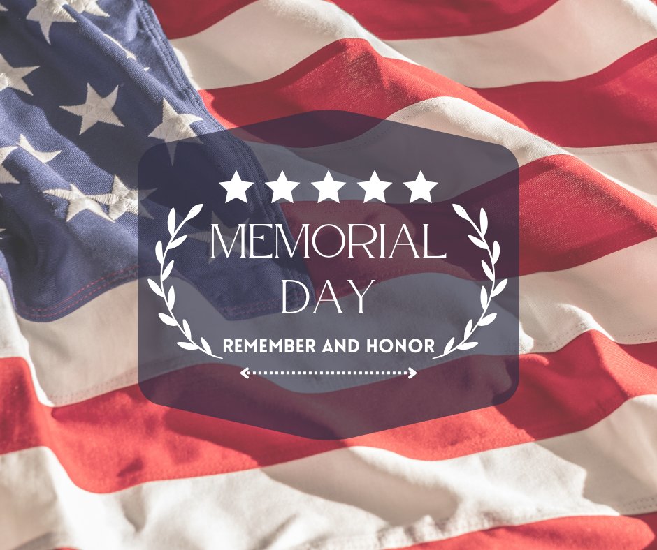 This Memorial Day, we remember and honor those who have made the ultimate sacrifice.

Village Hall is closed today, and refuse service will be delayed by one day in observance of the holiday.