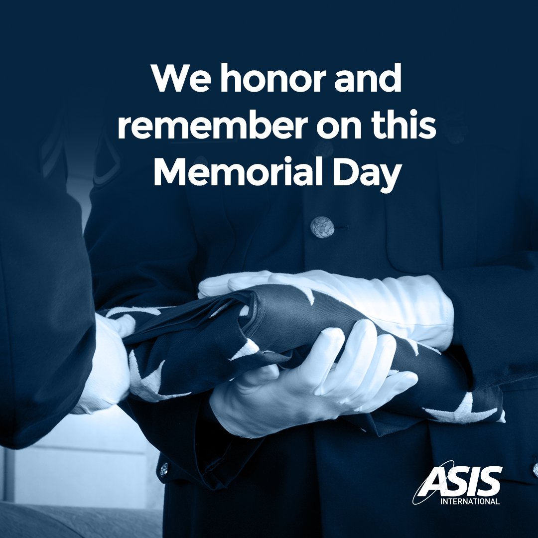 ASIS International honors all of the United States service members we have lost this Memorial Day. #memorialday #security #safety #thankyou