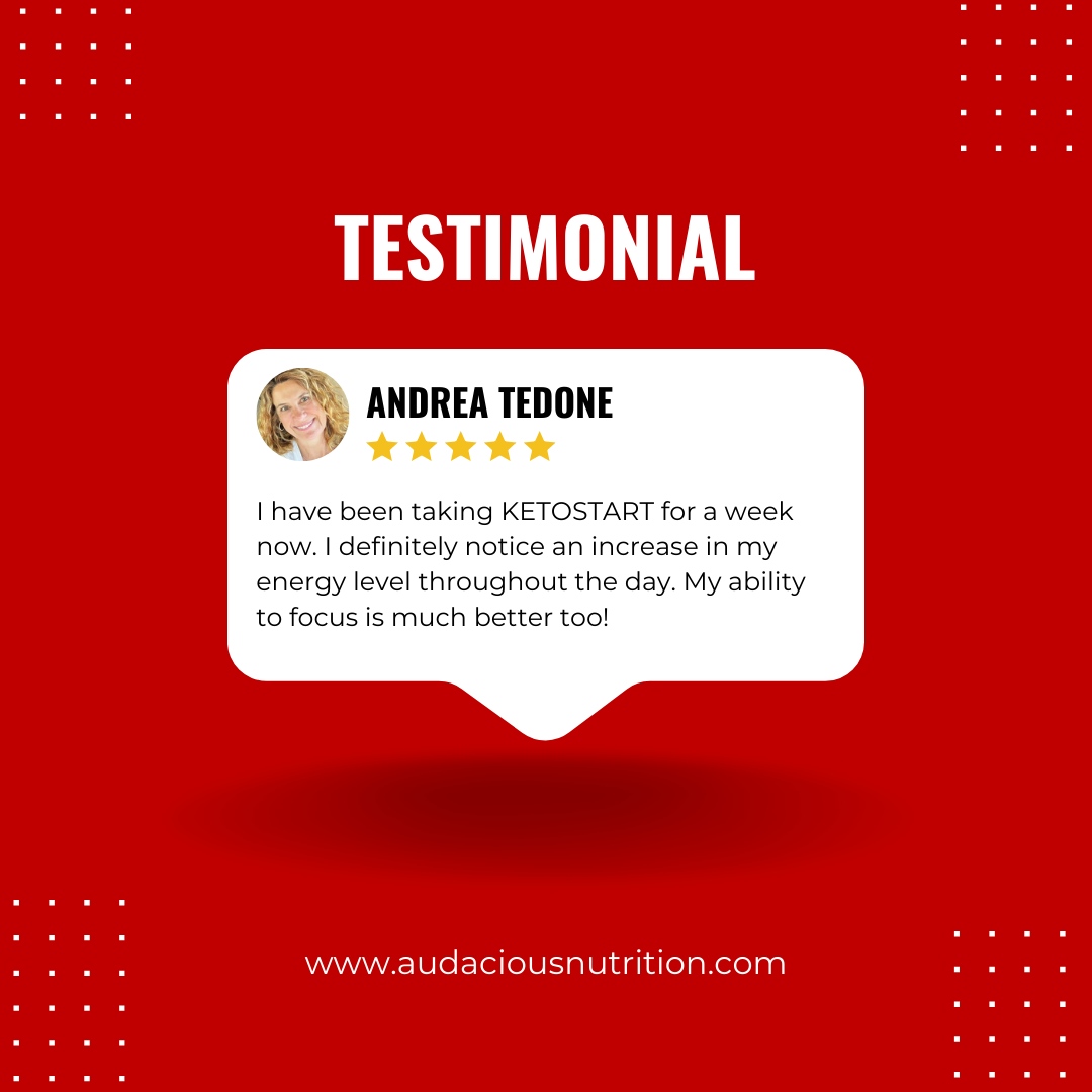 Boost Your Day with KETOSTART! 🌟 See what Andrea Tedone experienced after just one week:

Feeling a surge in energy and enhanced focus throughout the day! 💪🧠

Ready to revitalize your routine? Join the KETOSTART community and start seeing results. Let's get energized and fo...