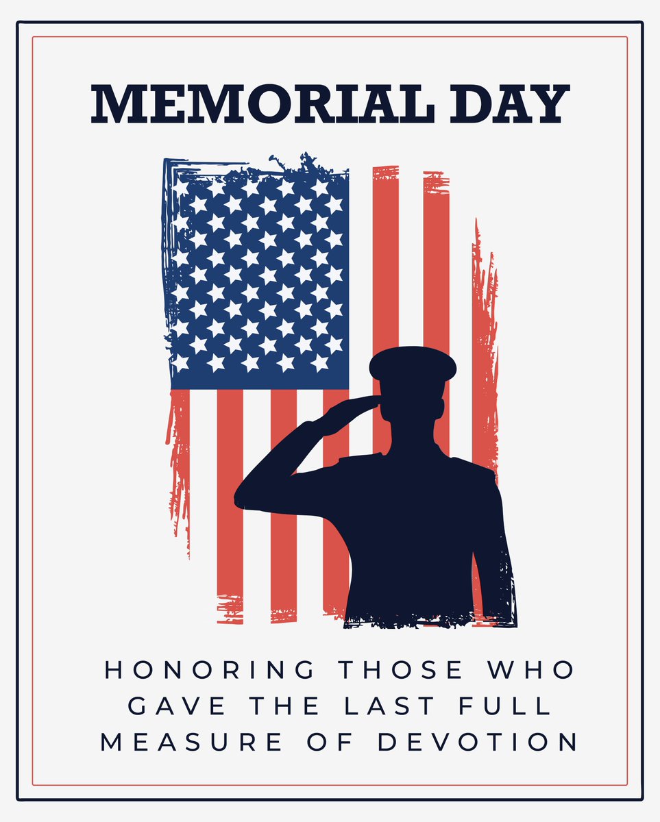 This Memorial Day, we honor and remember the service and sacrifice of those who bravely served and gave the last full measure of devotion to our nation. Thank you for protecting American freedom.