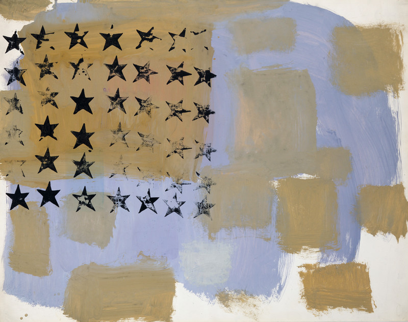 This Memorial Day, and everyday, we remember those who made the ultimate sacrifice for our country. Andy Warhol, '(Stamped) Flag', 1950s, © The Andy Warhol Foundation for the Visual Arts, Inc.