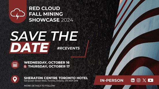 SAVE THE DATE! Red Cloud's Annual Fall Mining Showcase is BACK! dlvr.it/T7SLkg