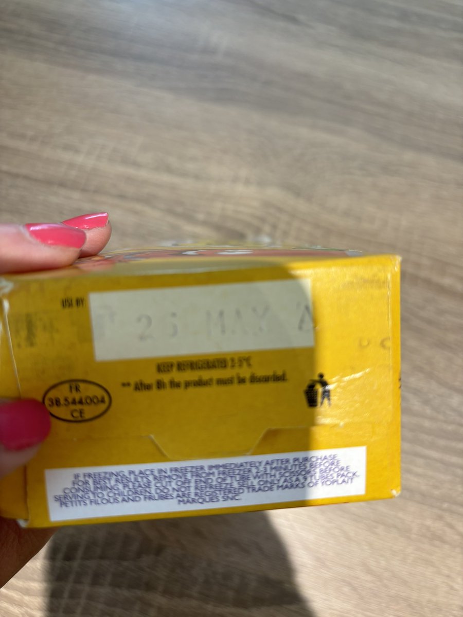 VAtwill's tweet photo. @AsdaServiceTeam I love returning from my Asda trip having bought out of date yogurts! I’d already handed in things to staff I’d spotted out of date but sadly didn’t check these. Please could I have a refund? I have my receipt I can provide. https://t.co/aqWauSA3ir