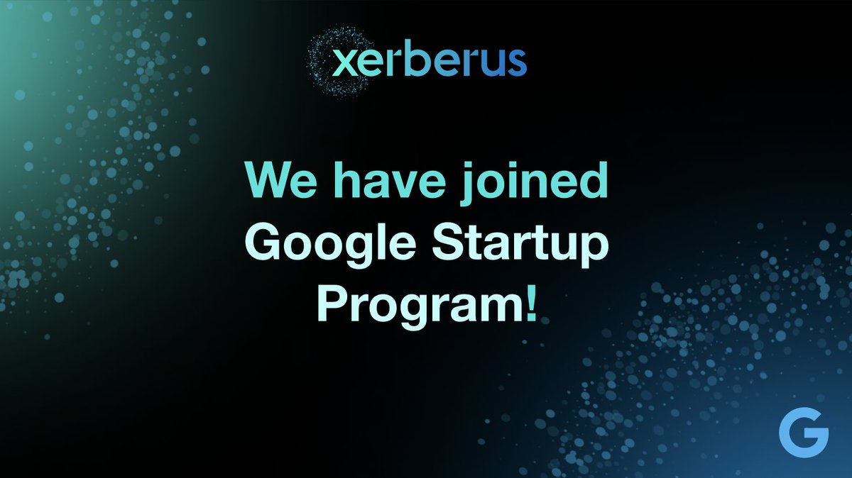 Retweet to celebrate🚀 We are now part of the @GoogleStartups program, which includes a grant of 200.000 USD in server credits! This grant is a game-changer for us. It will significantly boost Xerberus Risk Ratings, which heavily relies on computing power for improvement!