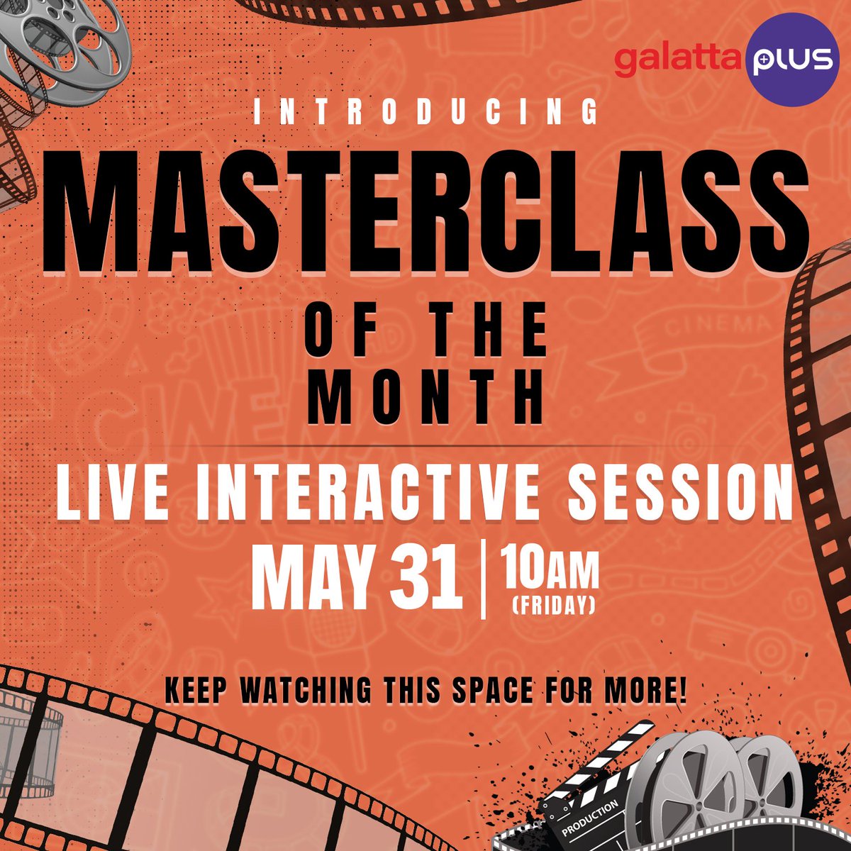 Presenting - Master Class Of The Month, A monthly live interactive event with some of the best masters of their craft. Stay tuned for more updates!🎬

@baradwajrangan #Masterclass #GalattaPlus