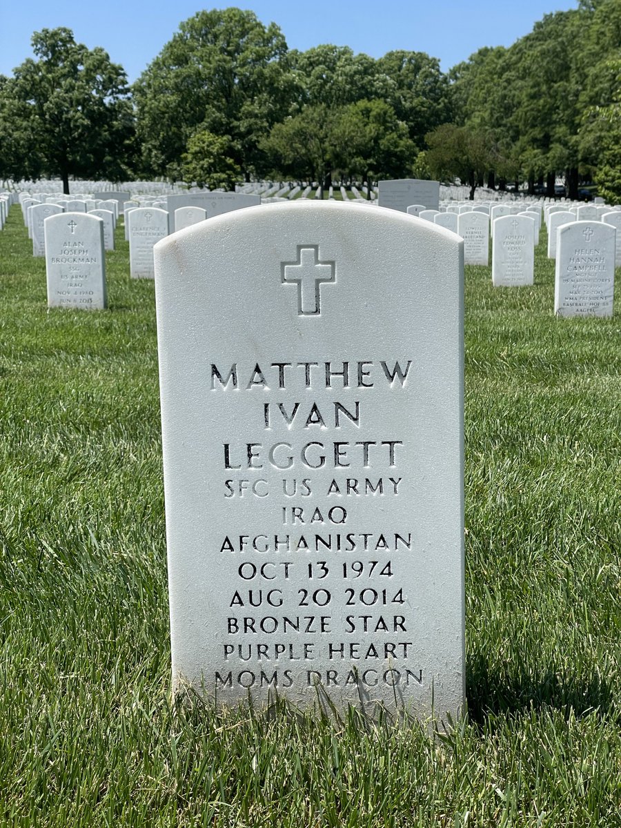 SFC Matthew Leggett. He was my replacement on the base defense team at NKC. He died a little more than 2 months after I went home pulling security outside of KAIA on a route we’d done countless times with no incident.