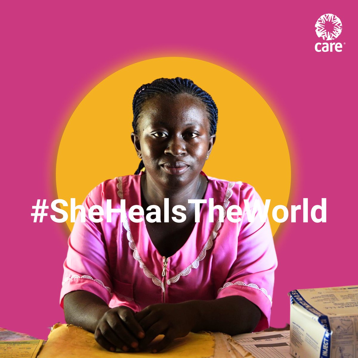 Frontline community health workers are the backbone of strong, healthy societies, and 70% of them are women! That’s why we’re telling the #WorldHealthAssembly that #SheHealsTheWorld. Learn more at care.org/SheHeals