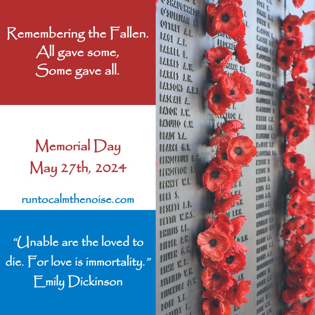 runcalmthenoise's tweet photo. Memorial Day - 2024
All gave some, some gave all.

#runtocalmthenoise #memorialday #remember #neverforgotten #ptsdkills #buddycheck #runningcommunity #veteran #remeberthefallen https://t.co/1Savy4BPu1