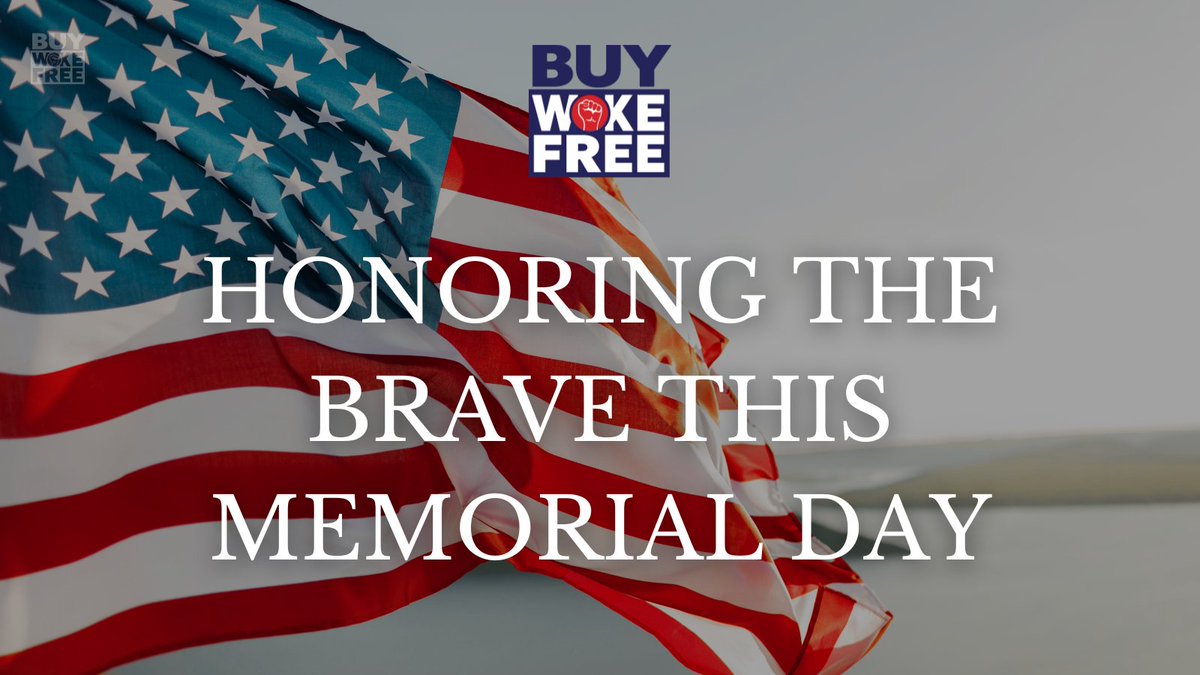 Reflect and honor the heroes this #MemorialDay. Support businesses that value freedom and sacrifice. Visit BuyWokeFree.com today! 
#MemorialDay2024 #SupportVeterans #BuyWokeFree