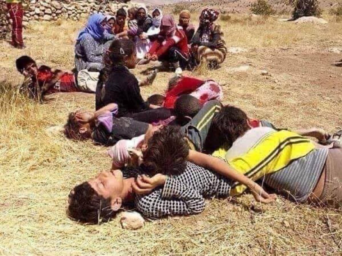 Yezidis died from hunger and thirsty surrounded by lSlS terrorists. If they go down from mountains they have two choices: Convert or die. If they stayed on mountains they die from hunger and thirsty. Yezidis died from hunger and thirsty. Not everyone was lucky to escape…