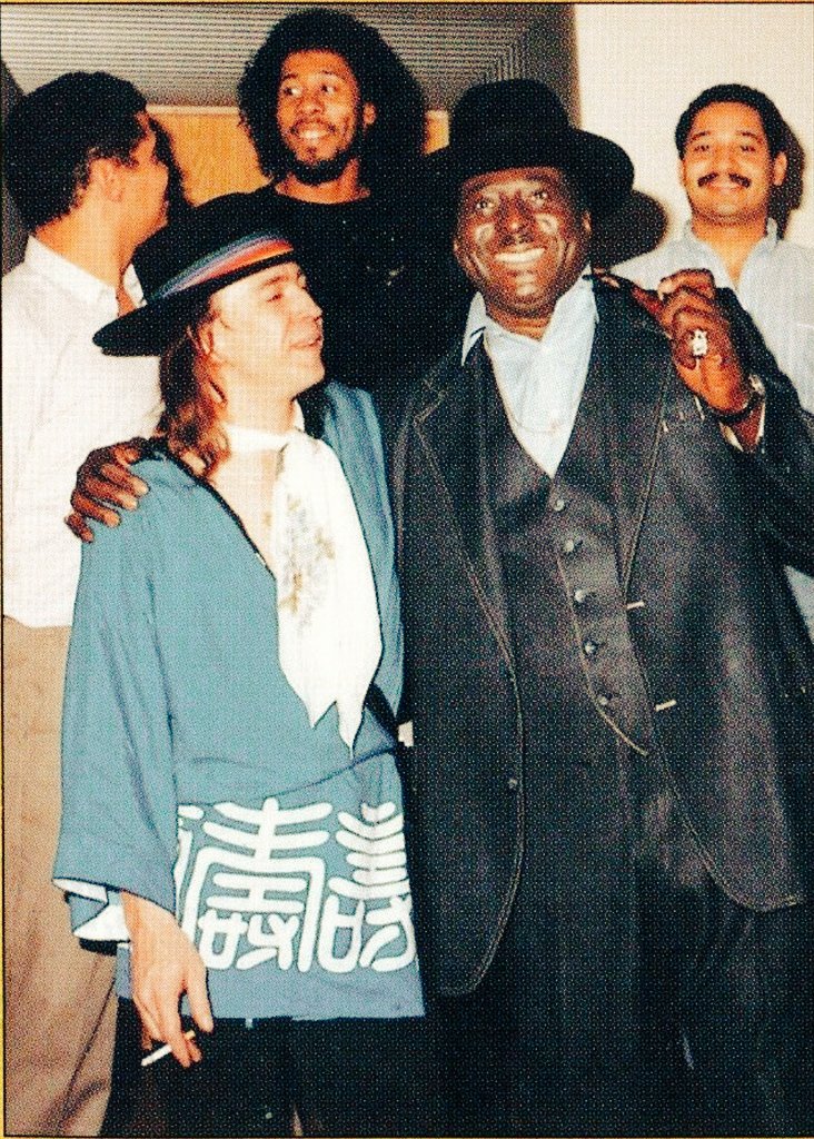 Stevie Ray Vaughan and Albert King with band in Ontario 'In Session', 1983. Photo by ©Byron A. Barr