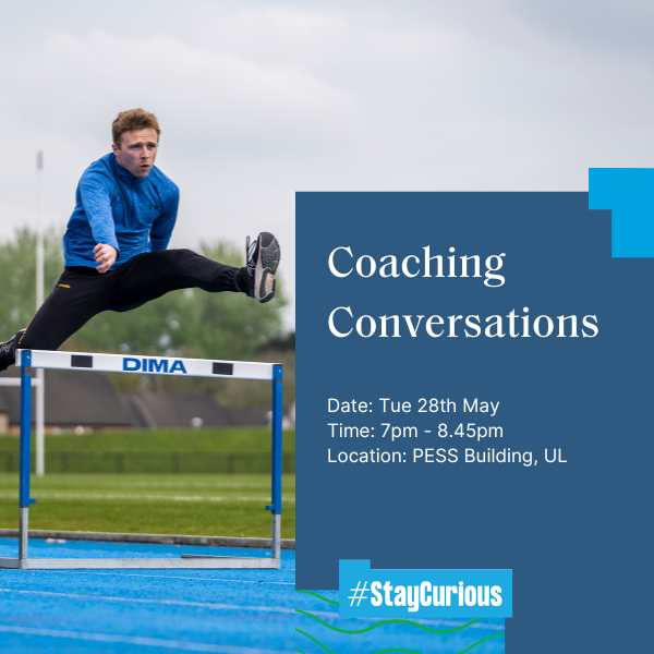 Join us for an inspiring evening at our free in-person Coaching Conversations event! Hear from experts: 7:15pm: Jim Crawford (Ireland U21) 7:45pm: Angela Griffin & Anna-Marie McCarthy (Girls in Sport) 8:15pm: Q&A 👉 Register: eu1.hubs.ly/H09jr_40 #StayCurious @EHSFacultyAtUL