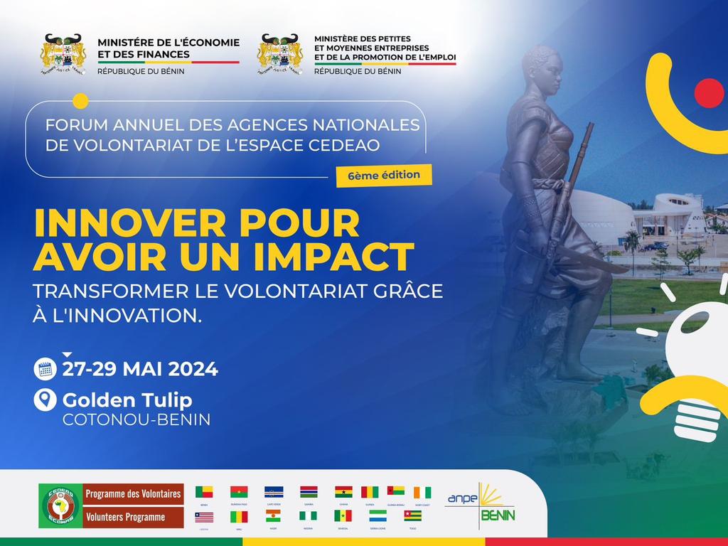 « Cependant, dans le paysage en évolution rapide 
d’aujourd’hui, les approches traditionnelles du volontariat doivent évoluer afin 
de relever les défis complexes auxquels nous sommes confrontés.
 »

Amadou Diongue, Représentant Résident CEDEAO

#Anpebenin #EmploiBenin #wasexo