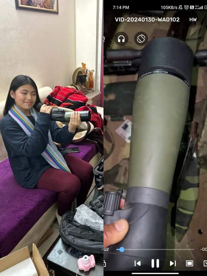 jamesdoungel_36's tweet photo. Nothing else The daughter of a conman,Mr Kajarjit who has swindled many across the globe.Several photos show her with donated materials given 2 #ArambaiTenggols Meiteimilitant leading the genocidal campaign against the minority #Kuki_Zo
community in Manipur 
#FakeClimateActivist https://t.co/iQbkzdtfxm