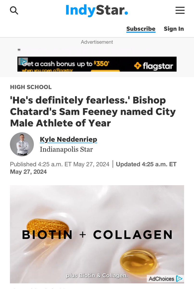 Sam Feeney (@sammyfeeney10) on Twitter photo Honored to be named the Male City Athlete of the Year! Thank you <a href="/KyleNeddenriep/">Kyle Neddenriep</a>! <a href="/BallStateFB/">Ball State Football</a> <a href="/coachklynch/">Kevin Lynch</a> <a href="/Coach_JKnowles/">CoachKnowles</a> @BSUCoachNeu <a href="/indyhsscores/">IndyStar HS Sports</a> <a href="/indhssports/">indianahighschoolsports.com</a> <a href="/IndianaPreps/">Indiana Preps</a> <a href="/PrepRedzoneIN/">Prep Redzone Indiana</a> <a href="/IndyStarSports/">IndyStarSports</a> Honored to be named the Male City Athlete of the Year! Thank you <a href="/KyleNeddenriep/">Kyle Neddenriep</a>! <a href="/BallStateFB/">Ball State Football</a> <a href="/coachklynch/">Kevin Lynch</a> <a href="/Coach_JKnowles/">CoachKnowles</a> @BSUCoachNeu <a href="/indyhsscores/">IndyStar HS Sports</a> <a href="/indhssports/">indianahighschoolsports.com</a> <a href="/IndianaPreps/">Indiana Preps</a> <a href="/PrepRedzoneIN/">Prep Redzone Indiana</a> <a href="/IndyStarSports/">IndyStarSports</a>
