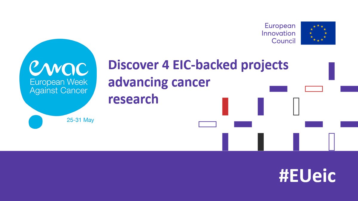 Join us during #EWAC2024 and learn about 4 #EUeic backed projects revolutionising cancer research & treatment! From AI-powered diagnostics 🤖 to innovative exosome isolation 🔬, these initiatives are paving the way for better patient outcomes. 👉 bit.ly/4bVm3Ac
