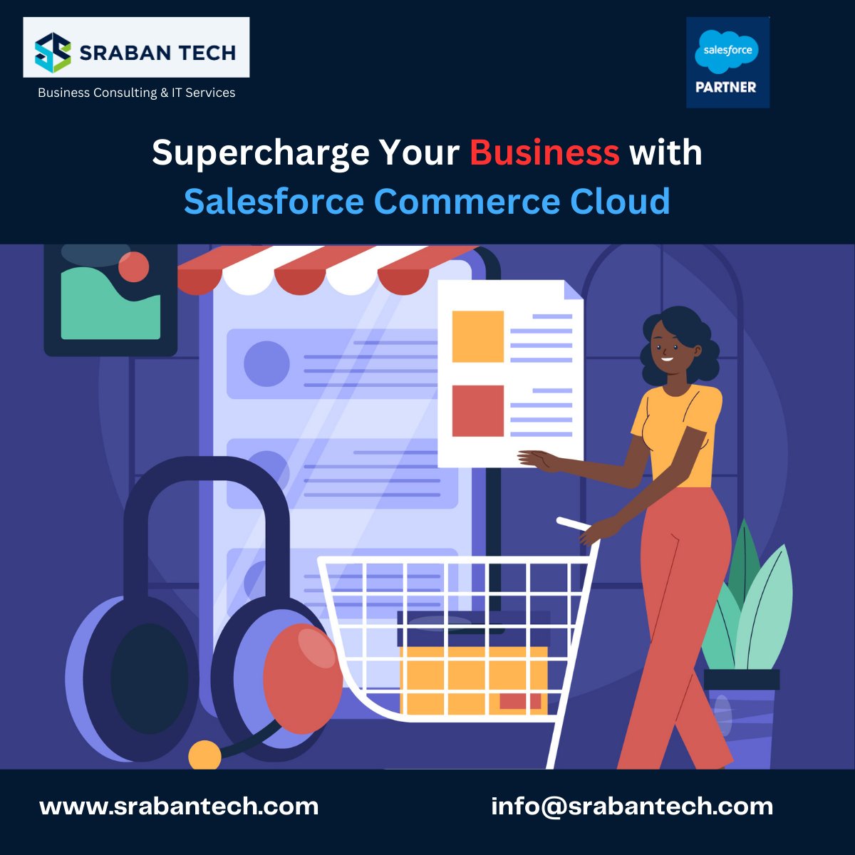 SrabanTech's tweet image. 🚀 Elevate your e-commerce game with #SalesforceCommerceCloud! We specialize in implementing and optimizing Salesforce Commerce Cloud to drive your online success. Enjoy seamless integration, personalized customer experiences, and robust analytics. 🌟 lnkd.in/gfv-vTQQ