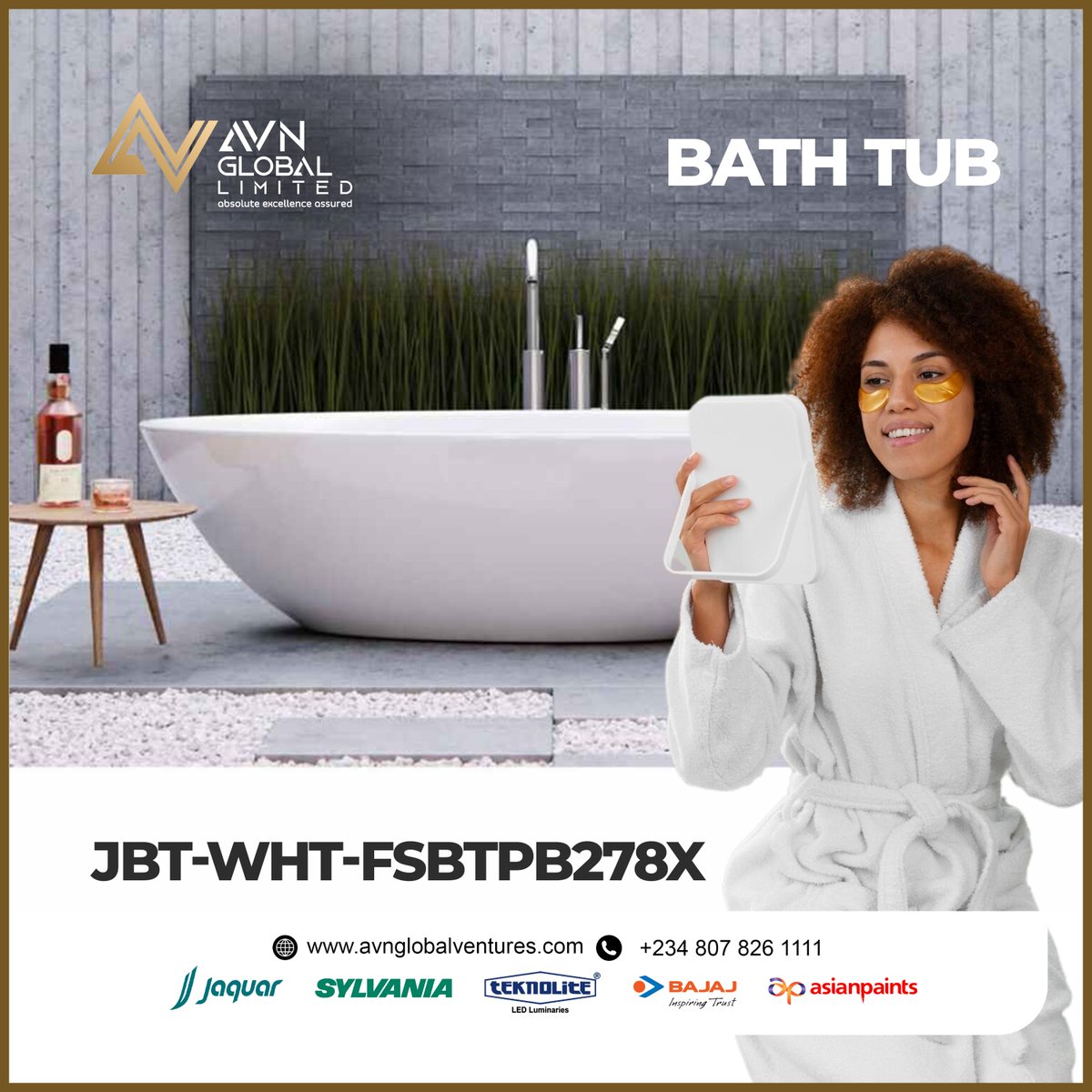 Emphasizing the seamless integration of elegant design and innovative features
Highlighting the transformative power of the tub to create a serene, spa-like bathroom environment

#avnglobal
#JaquarBathtubs
#LuxuryBathDesign
#SpaLikeBathroom
#ElegantBathing
#PremiumBathFixtures