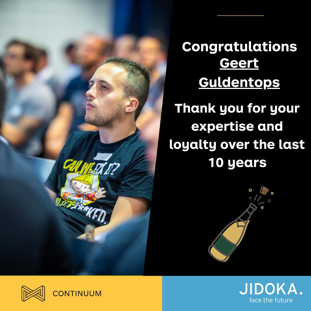 continuumbe's tweet image. A decade of dedication making a real difference 🎉.  Huge shout out to Geert Guldentops for hitting 10 years at Continuum-Jidoka! 

We&apos;re very grateful to have you on board, so here&apos;s to another decade (or two)!

#GeertTheLegend #WorkAnniversary