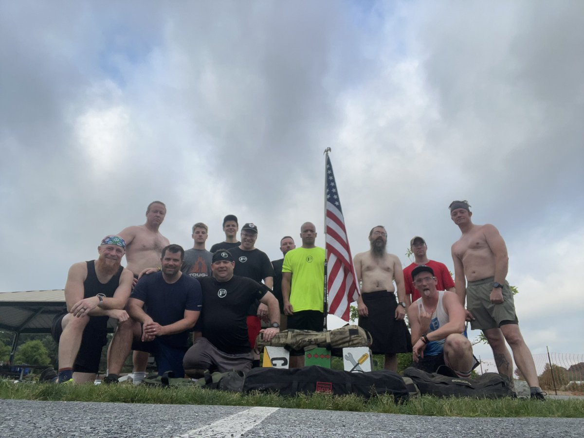 13 @F3Lanco PAX for #TheMurph at our newest location : Destination AO 

Lots of guys it was their first time thru 💪 

Reppin’ @F3Nation and honoring the fallen 🇺🇸