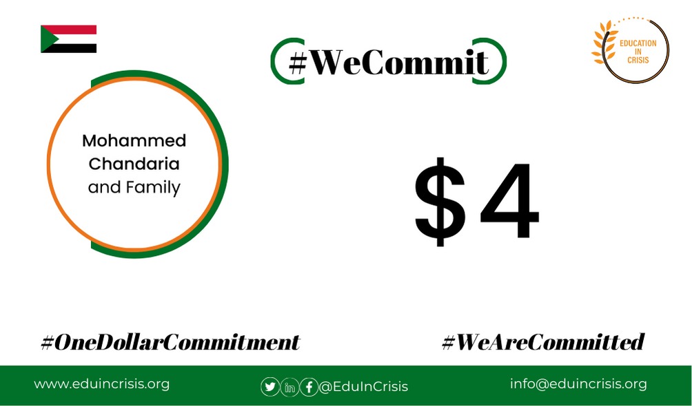 EduInCrisis's tweet photo. #May272024Commitments
#Day41

419 of 999,581 committed

#OneDollarCommitment #IAmCommitted #WeAreCommitted #OneMillionAfricans

Thank you #Mohammed for your commitments https://t.co/Gwqdt93kUb