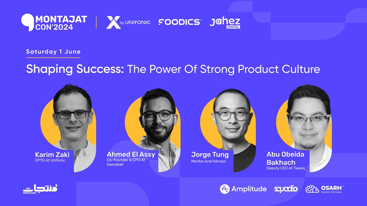 𝑺𝒉𝒂𝒑𝒊𝒏𝒈 𝒔𝒖𝒄𝒄𝒆𝒔𝒔: 𝑇ℎ𝑒 𝑃𝑜𝑤𝑒𝑟 𝑜𝑓 𝑆𝑡𝑟𝑜𝑛𝑔 𝑃𝑟𝑜𝑑𝑢𝑐𝑡 𝑐𝑢𝑙𝑡𝑢𝑟𝑒

🎙️𝗧𝗼𝗽 𝗦𝗽𝗲𝗮𝗸𝗲𝗿𝘀: Learn from the best in product management.
🤝 𝗡𝗲𝘁𝘄𝗼𝗿𝗸𝗶𝗻𝗴: Connect with the brightest minds.

🔗 lu.ma/MontajatCon24