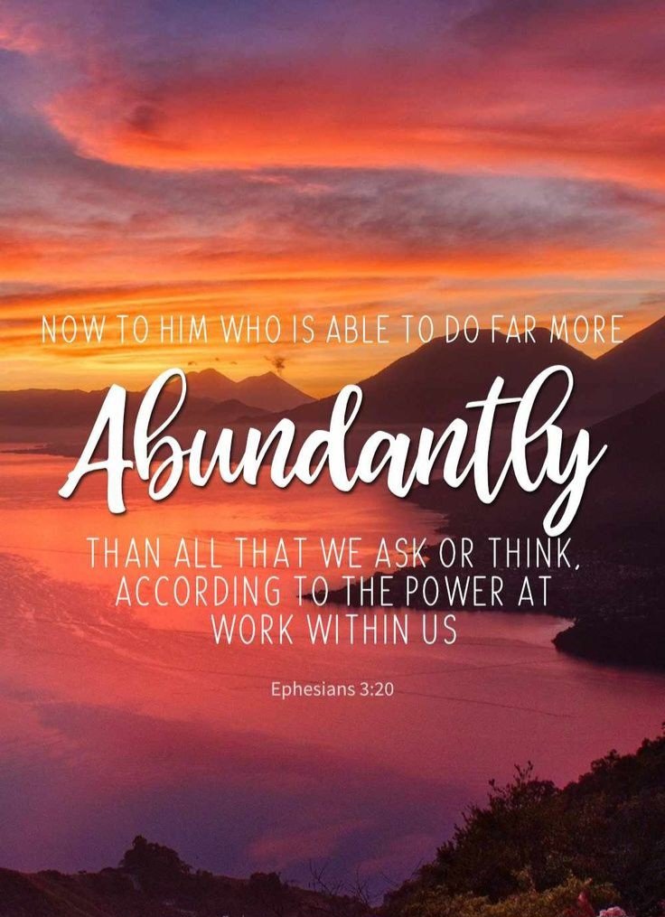 #Yaweh #able #do #more #abundantly #ask