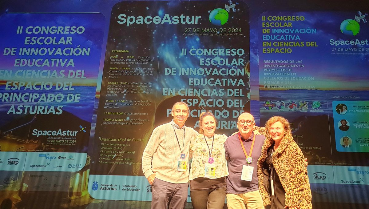 #CongresoSpaceAstur gracias!!! Impresionantes las exposiciones de los colegios. Los stands fantásticos. #educacionasturiana <a href="/ictea/">ICTEA</a> <a href="/greenMOONp/">Green Moon Project</a> <a href="/InnoPlant/">InnoPlant</a> <a href="/EseroSp/">ESERO Spain</a> #llaranes #salinas #cabueñes #Murosdenalon #lugones gracias por inaugurarlo alcalde de @AytoSiero