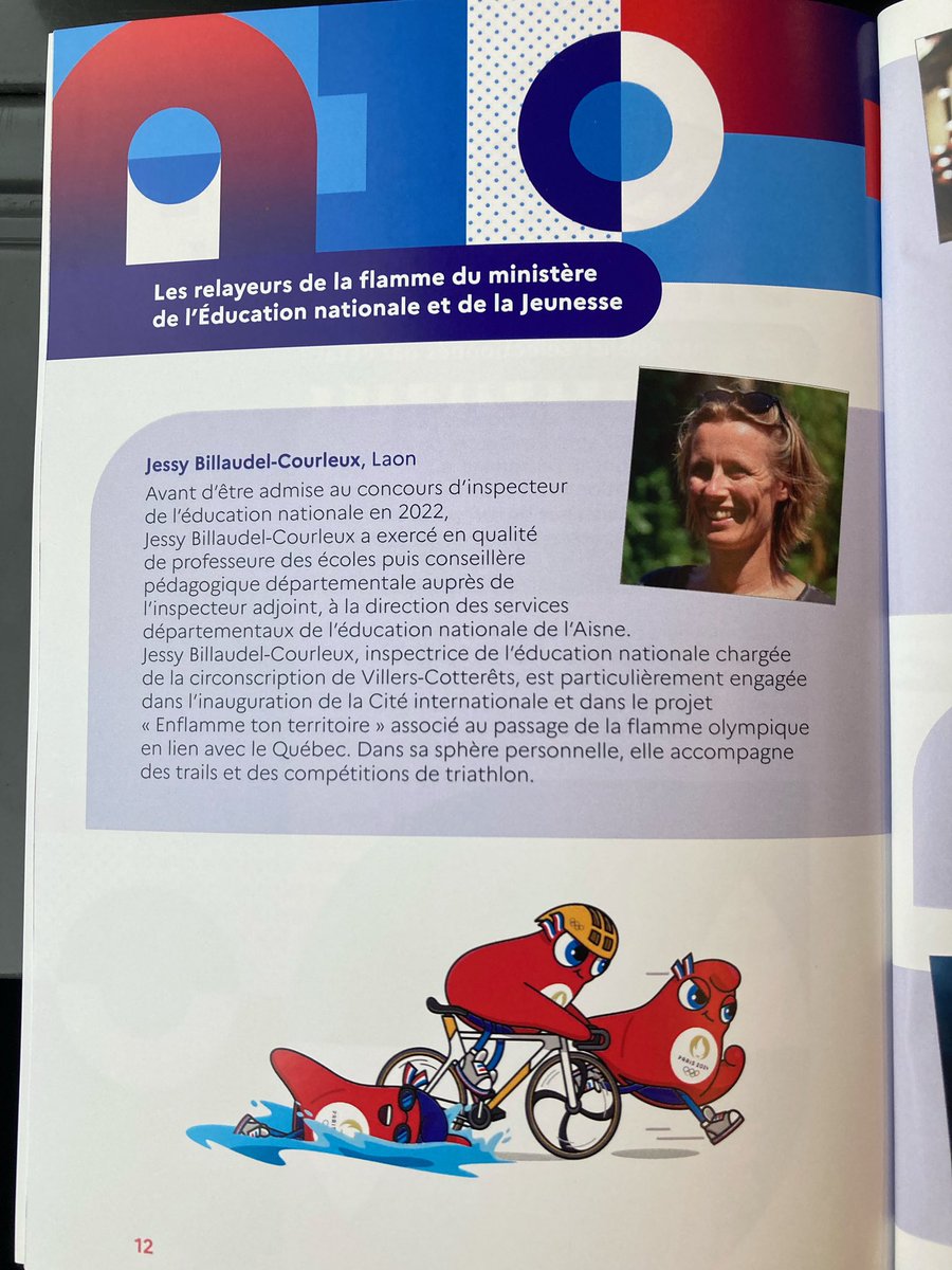 Fiers qu’une inspectrice de l’éducation nationale soit « relayeuse » de #flammeolympique #2024JO <a href="/AcAmiens/">Académie d'Amiens</a> <a href="/vdb02/">Luc Vanderbecken</a> <a href="/OlivierPetit02/">Olivier Petit</a> <a href="/aline_masy/">Aline Masy</a> @ValerieKocet <a href="/SingerVdeV/">Véronique Singer</a> <a href="/FabienPle/">Fabien Ple</a> <a href="/NouraBader02A/">Noura Bader</a> <a href="/PaolaZakrewski/">paola zakrewski</a>