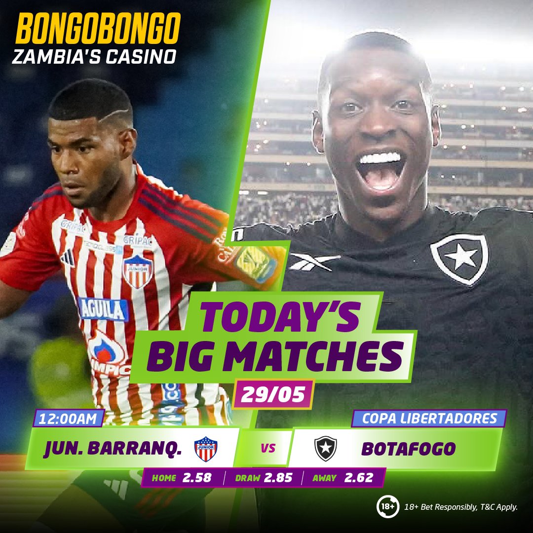 🎖️🏆COPA LIBERTADORES🎖️🏆 ▪️Junior Barranquilla x Botafogo▪️ Want 10 Free Spins? 👇 bbzm.bet/10Spins Download our new App: bbzm.bet/app 👈 . #football #soccer #copalibertadores #libertadores #barranquilla #botafogo #flamengo #milionarios #bongobongo