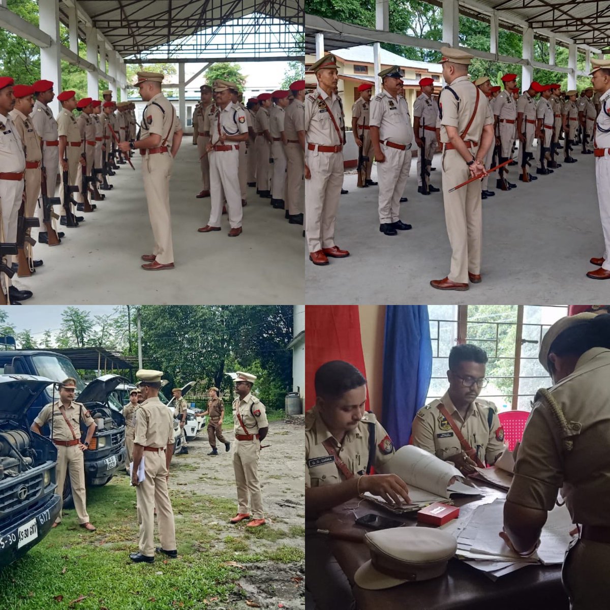 Weekly inspection of personnel and vehicles held at Police Reserve, Baksa. @assampolice @DGPAssamPolice