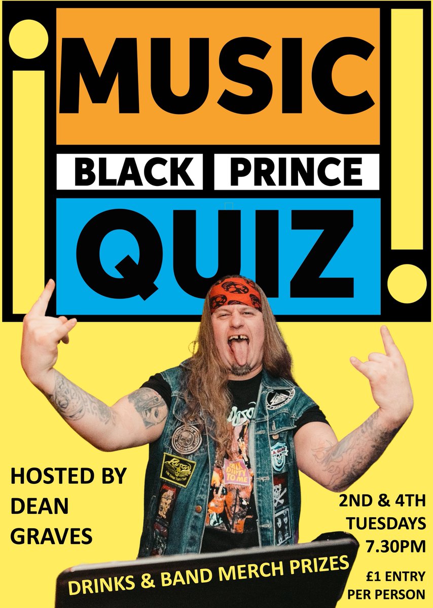 Tuesday teams assemble! The Music Quiz is back again on the 28th from 7.30pm