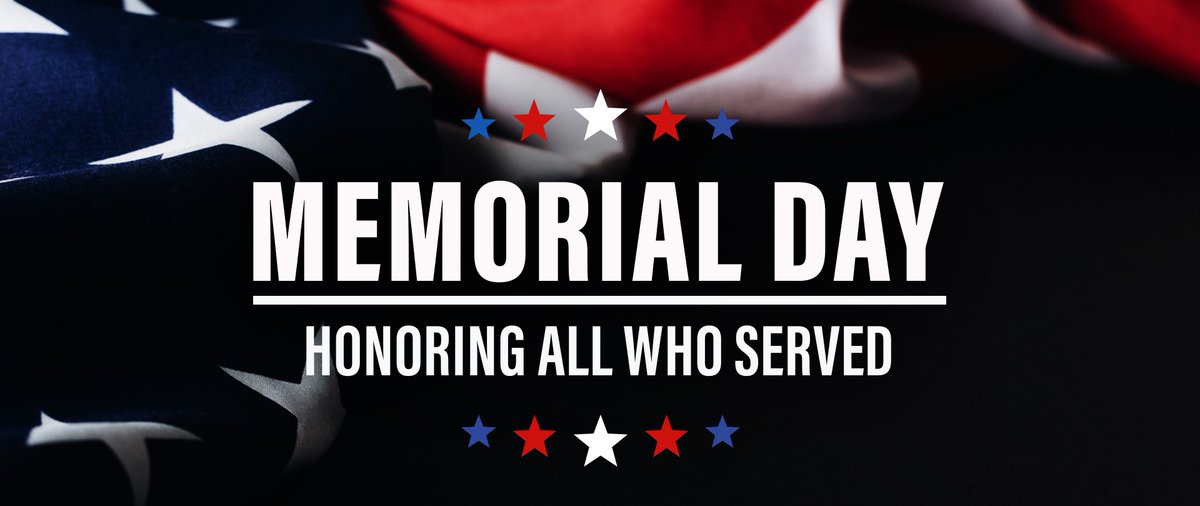 On Memorial Day, we remember and honor those who have paid the ultimate sacrifice. Thank you to those who have served.