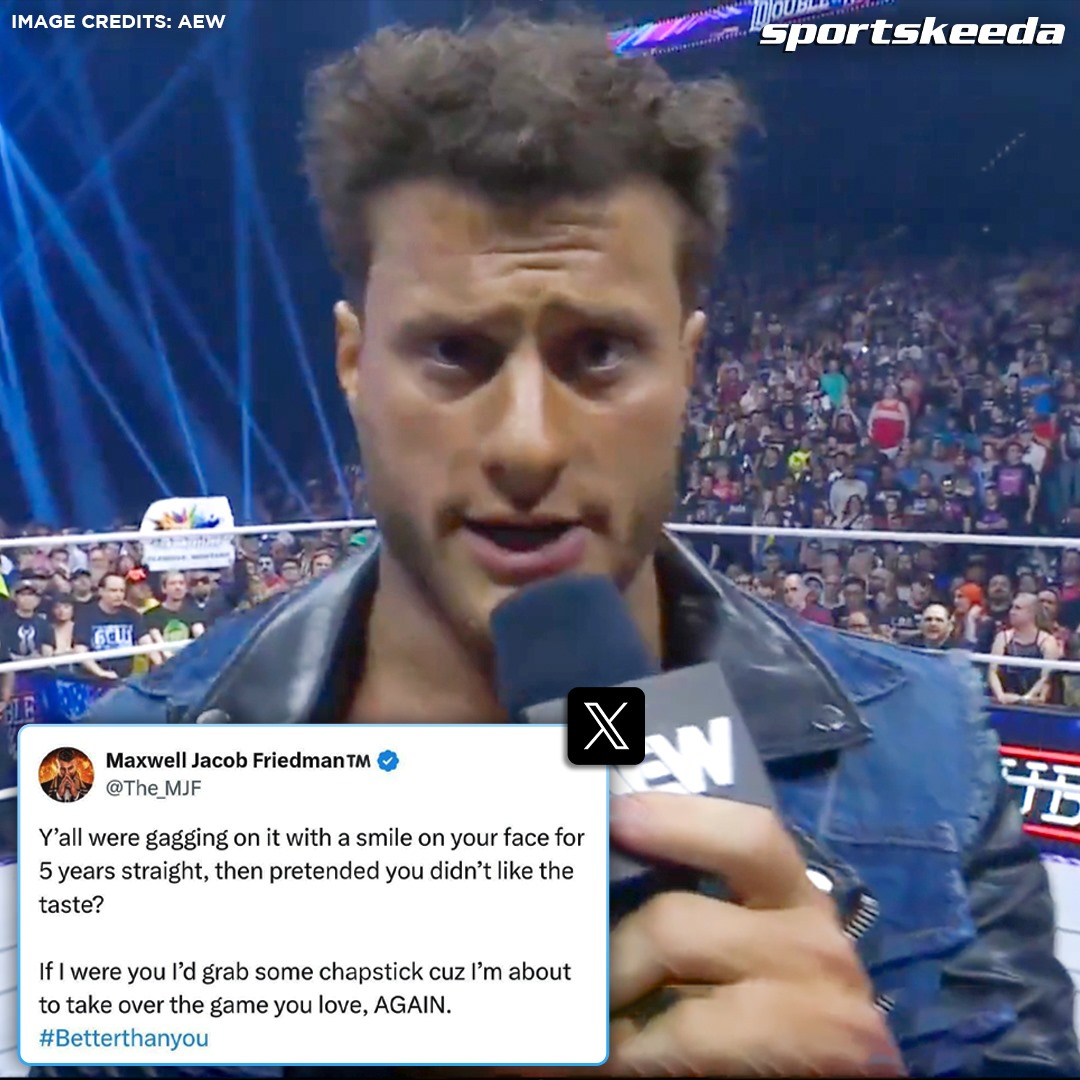 #MJF makes it clear he's ready to take over #AEW again! #AEWDoN