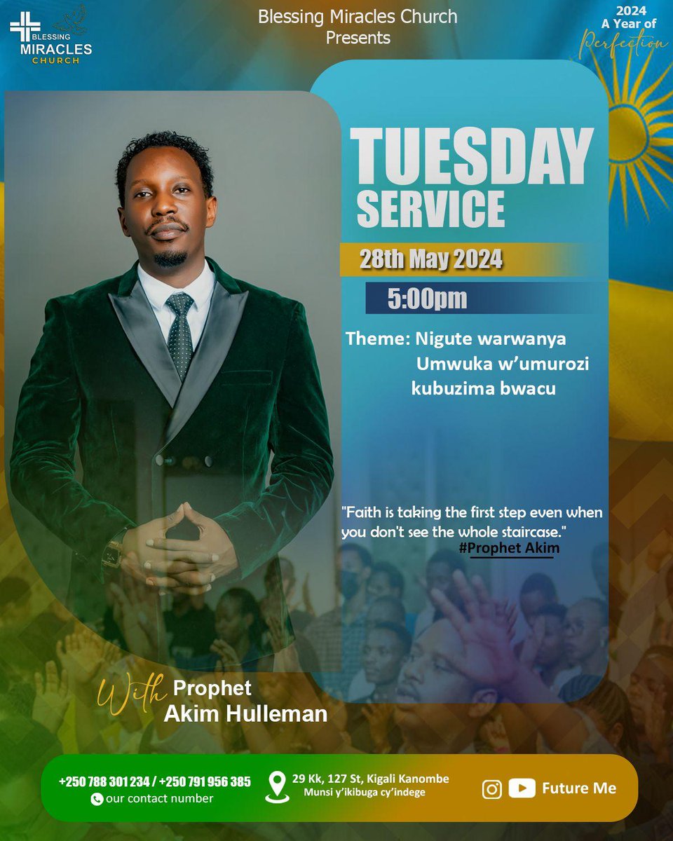 BMiraclesChurch's tweet photo. GUKORESHA NEZA UBUTWARE UHABWA NA KRISTO KU BWIRINZI BWAWE N'ABAWE!
#ProphetAKIM 🤝 
Kuv 22:17
“Umurozikazi ntuzareke abaho.

🎹🎶🎶🎤Kwa Yesu dufite ubutwari, Dufite Ubushobozi, Iyo twizeye amagambo ye uko yayatubwiye... ✍️ 
#Imbaraga_mu_Kwatura
#BMCservice https://t.co/qN0L4W9h6i