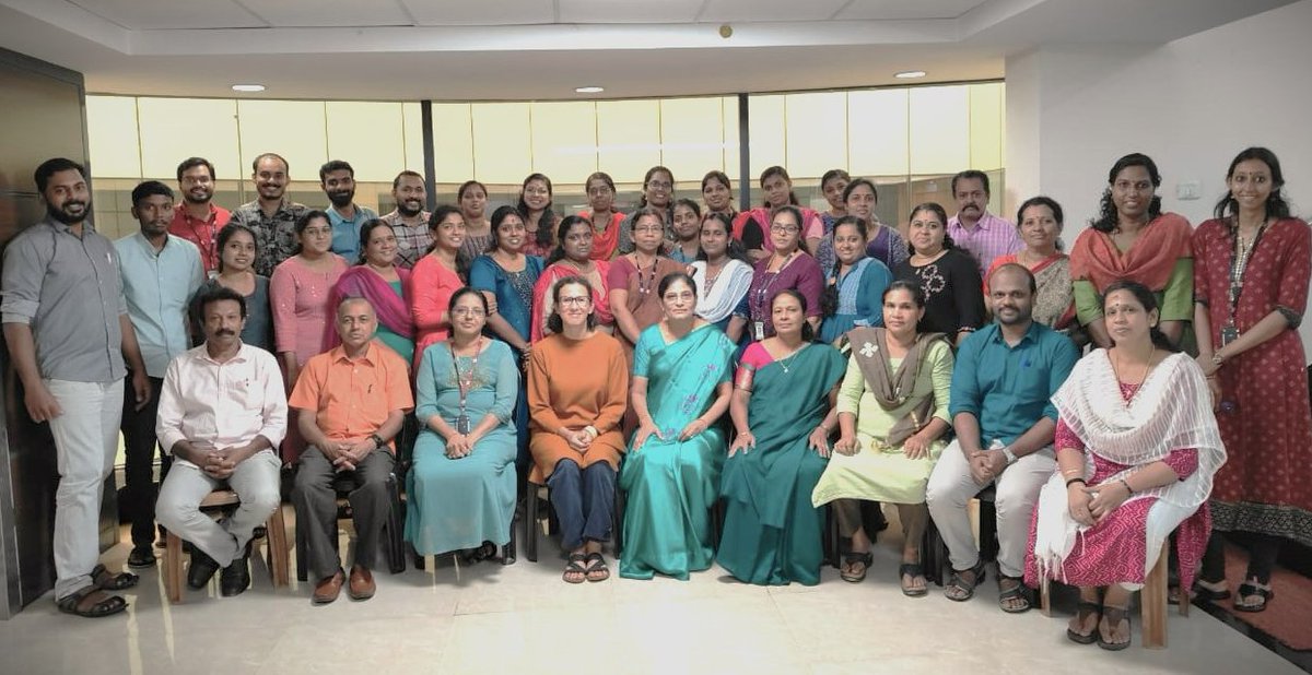 GICR_IARC's tweet photo. Dr Isabelle Soerjomataram w/ Dr Aleyamma Mathew and the team at #RRCTVM #Trivandrum who lead the #CancerRegistry in the region #India
Amazing team, work & very important for #CancerControl
#CancerData #CancerRegistries for #CancerControl https://t.co/zq0KfbtJ3e