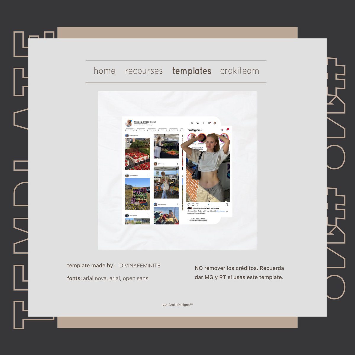 CrokiDesigns's tweet image. Template #𝟷𝟺𝟾 ˒ @divinafeminite 

Template disponible en 𝗣𝗡𝗚. Favor de no retirar la marca de agua. Deja tu 𝗠𝗚/𝗥𝗧 si lo usas.

⤷ drive.google.com/drive/mobile/f…