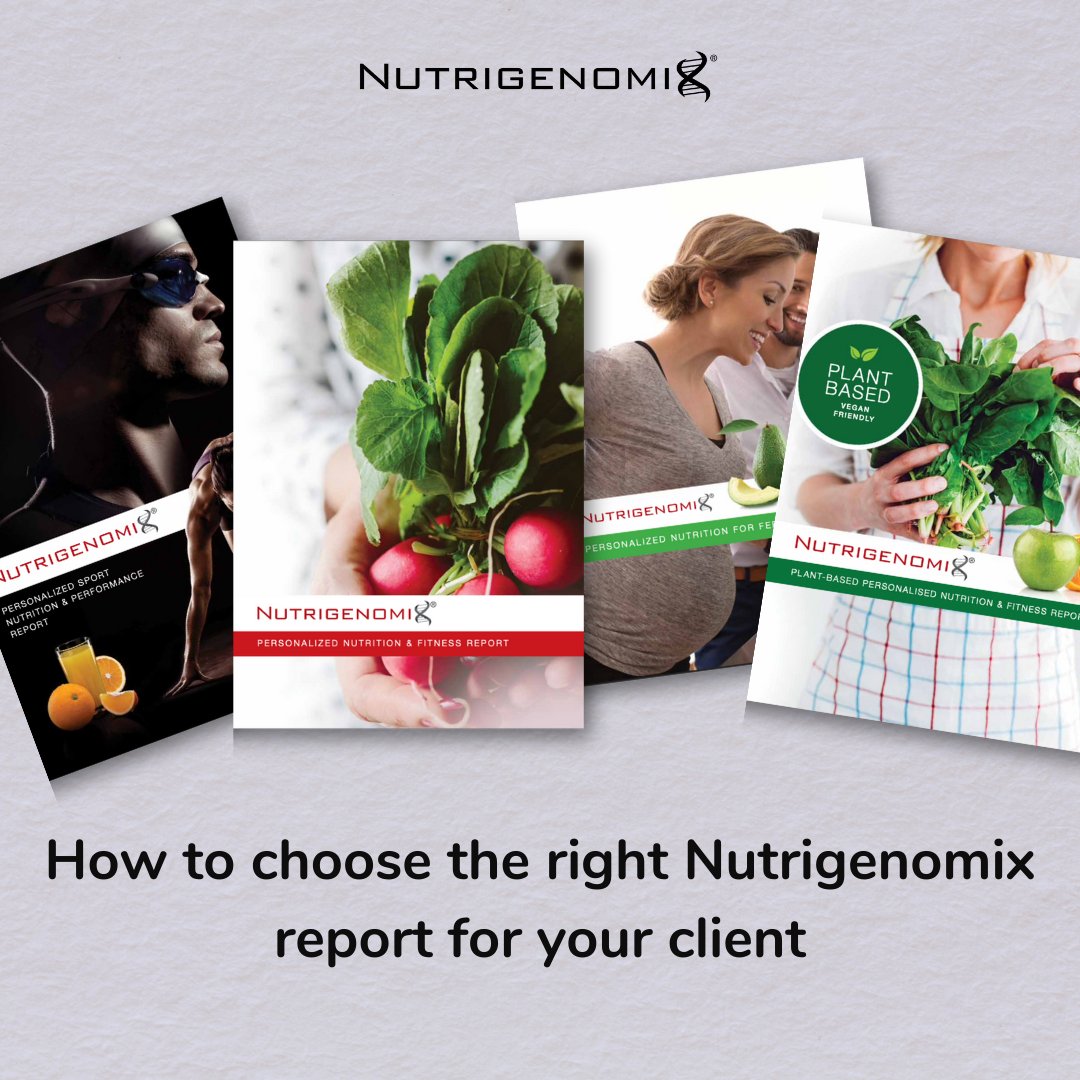 Did you know that our Nutrigenomix 70-gene genetic test is available in 4 different formats?

So, how do you choose the right report type for your client?

When placing an order for our 70-gene test, you can choose from our Health &amp; Wellness, Sport &amp; Performance, Fertility, and