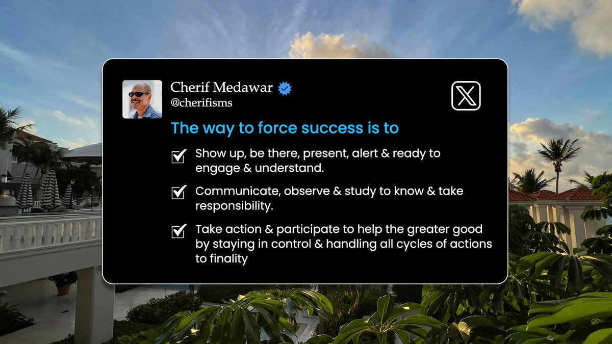 The path to success: Show Up: Be present & ready to engage. Communicate: Observe, learn & take responsibility. Take Action: Participate fully, control the process, & see it through. Success is about being there, learning, & acting decisively! 💪 #SuccessMindset #Leadership